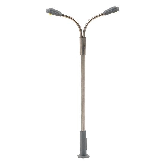 Éclairage public LED Fouet double bras blanc froid, 2 image