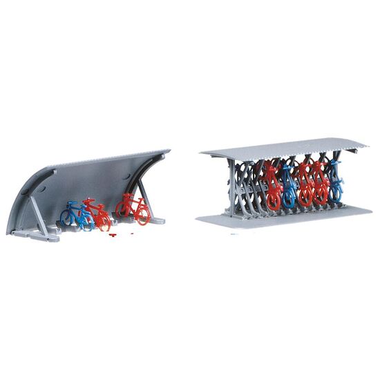 2 supports pour vélos avec vélos, 2 image