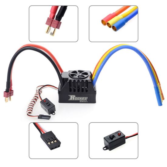 SP-ZT-100003-02-120A Brushless ESC for cars 1/10th Li:2-4S NiMh:5-12S 6V/3A