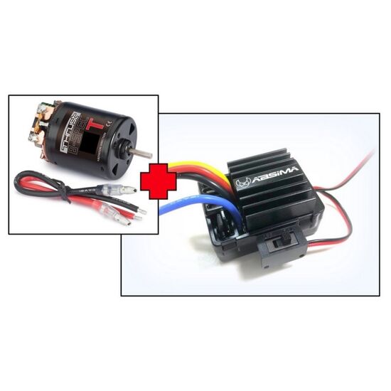 Combo V2 Motor 12T brushed & Regler 80A wasserdicht