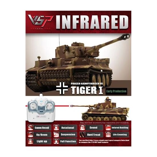 German Tiger I Early Prod. - 2.4G brown camouflage