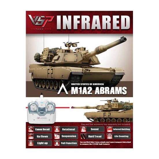 US M1A2 Abrams Desert - 2.4G