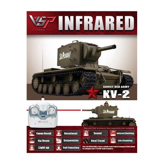 Soviet Red Army KV-2 - 2.4G green