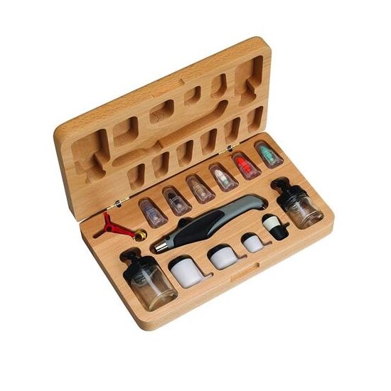 A470 Airbrush Set Holzbox Resin 17-teilig