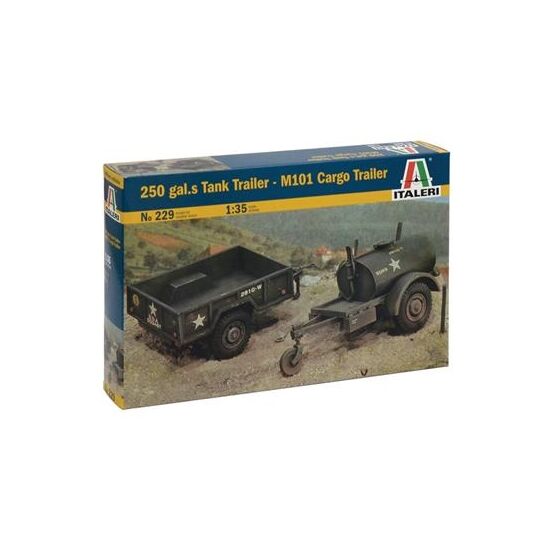 250 Gal.s Tank trailer & M101 Cargo