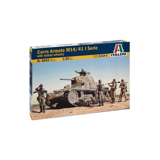 Carro Armato M13/40 with Bersaglieri inkl. 6 Figuren