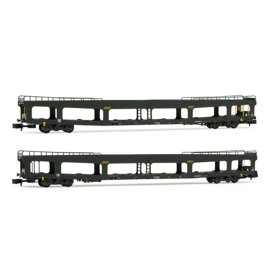 SNCF 2 Wagon de transport de voitures DD DEV 66 DEV vert Ep IV, 2 image