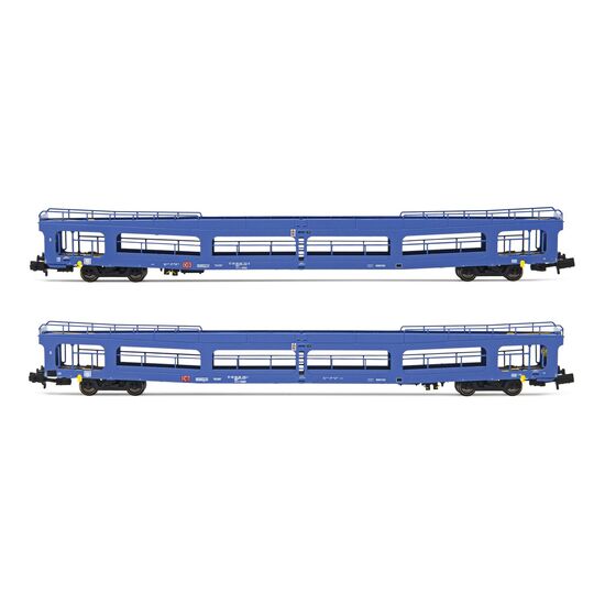 DB AG 2 Wagon de chargement de voitures DDm 916 bleu Ep.VI, 2 image