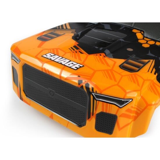 Karosserie GTXL-6  Kingcab Truck bemalt (Orange/Schwarz), 3 image