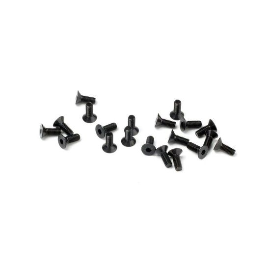 RACE SPEC FLAT HEAD SCREW M3x8mm (20pcs) - Clearance Sale