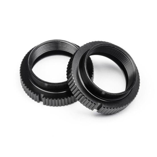 SHOCK SPRING ADJUST NUT (BLACK/2pcs)