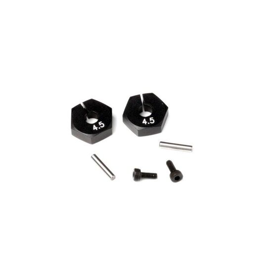 HEX WHEEL HUB 4.5mm (BLACK/2pcs)