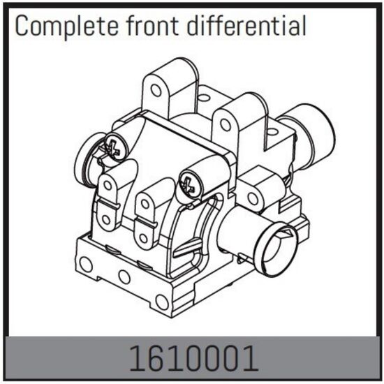 Complete front differential