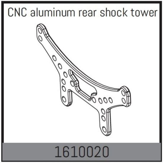 CNC aluminum rear shock tower