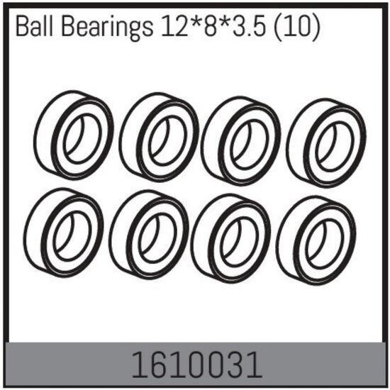 Ball Bearings 12*8*3.5 (10)