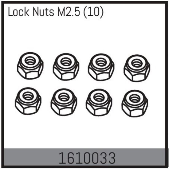 Lock Nuts M2.5 (10)