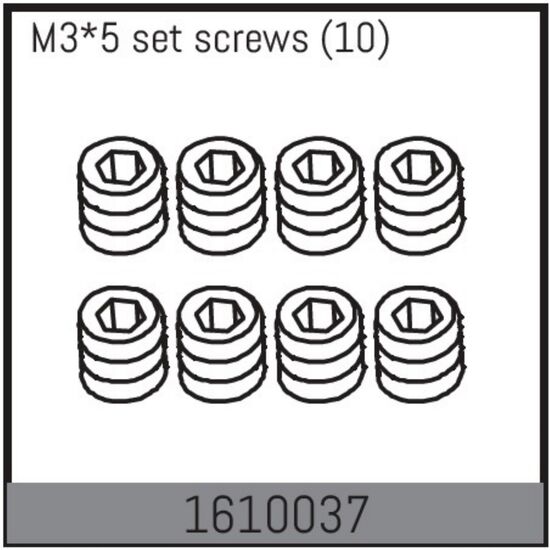M3*5 set screws (10)