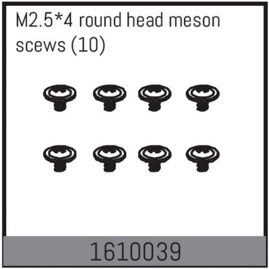 M2.5*4 round head meson scews (10)