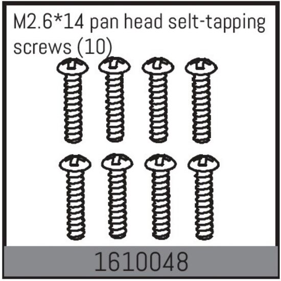 M2.6*14 pan head selt-tapping screws (10)