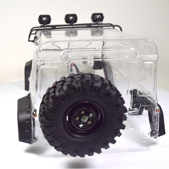 Spare 96mm crawler tires with cover + metal stent set, 3 image