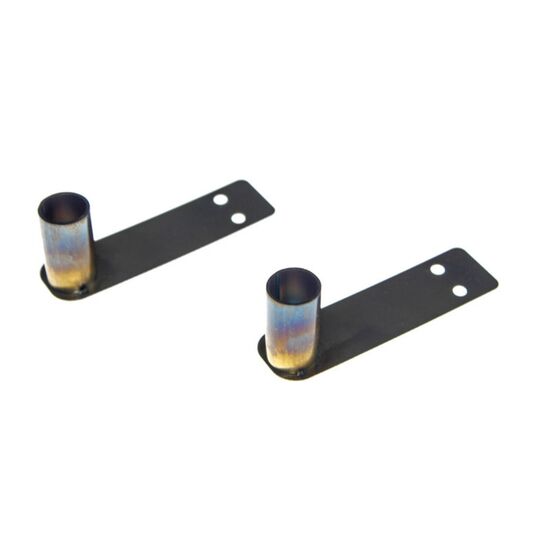 Stahl Auspuff-Atrappe mit LEDs (2)