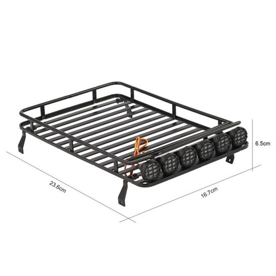 1:10 Metall-Dachträger inkl. LEDs