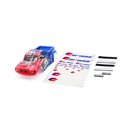 GT24T CAR BODY PAINTED AND DECORATED BODY (RED/BLUE)