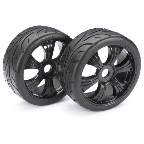 Paire de roues LP Buggy  Street  noir 1/8ème (2pcs)