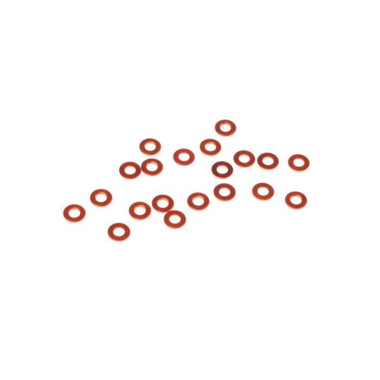Aluminum washer 3x6x0.5mm (orange/20pcs) - Clearance Sale