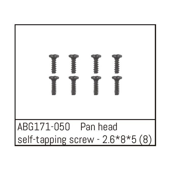 Pan Head Self-tapping Screw M2.6*8*5 (8)