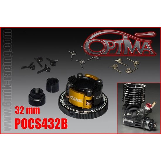 OPTIMA 4 Shoes Flywheel set - 32mm Black
