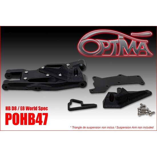 Aileron de bras avant OPTIMA pour HB racing D8/E8ws