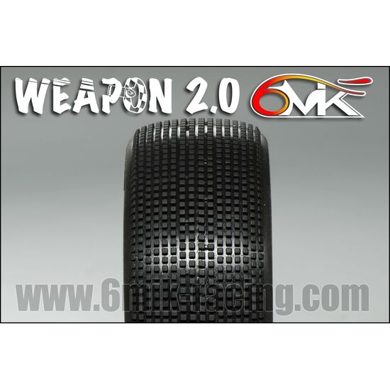 WEAPON 2.0 Tyres in 15/25 compound glued on rims (Pair), 2 image
