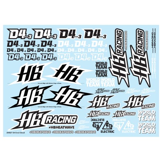 D4 Evo3 Sticker Sheet