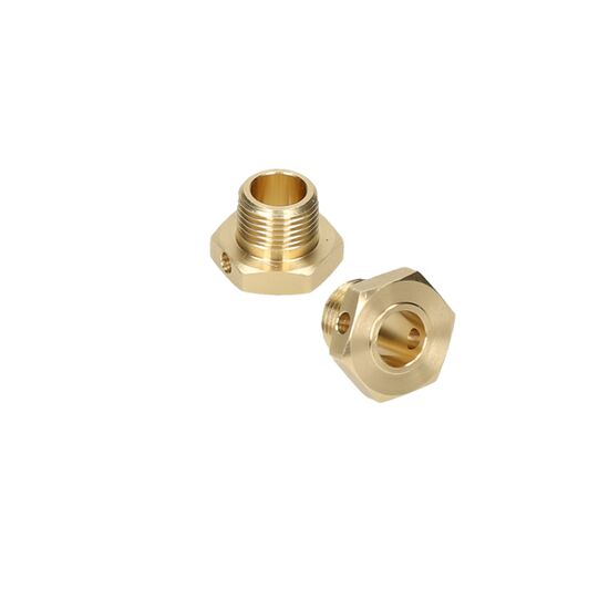Brass Wheel Hex Hub 2pcs (Narrow) - Clearance Sale, 3 image