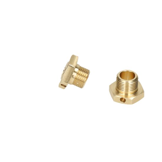 Brass Wheel Hex Hub 2pcs (Narrow) - Clearance Sale, 2 image