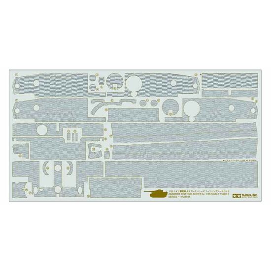 Zimmerit Coating Sheet pour 1/35 Tiger I