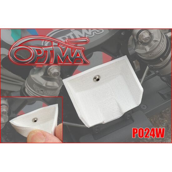Aileron avant semi rigide pour buggy 1:8 (Blanc)
