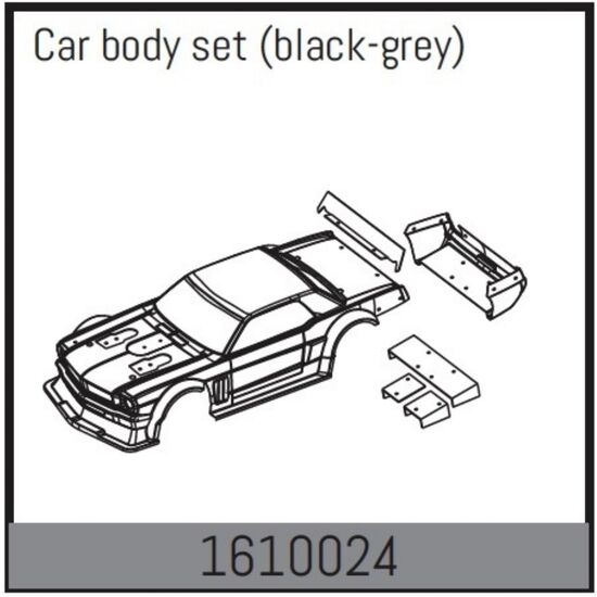 Car Carrosserie set (black-grey)