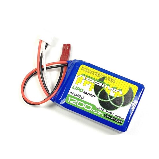 Accus de radiocommande TX LiPo 2S 7.4V 1200mAh SC (BEC-plug)