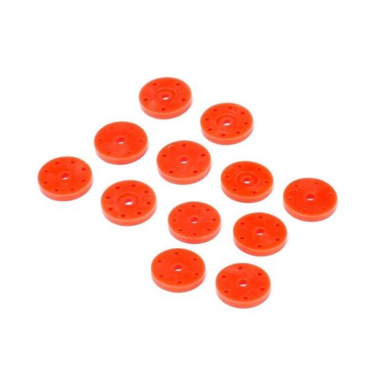 Shock piston set v2 (16mm/orange/6 pairs)