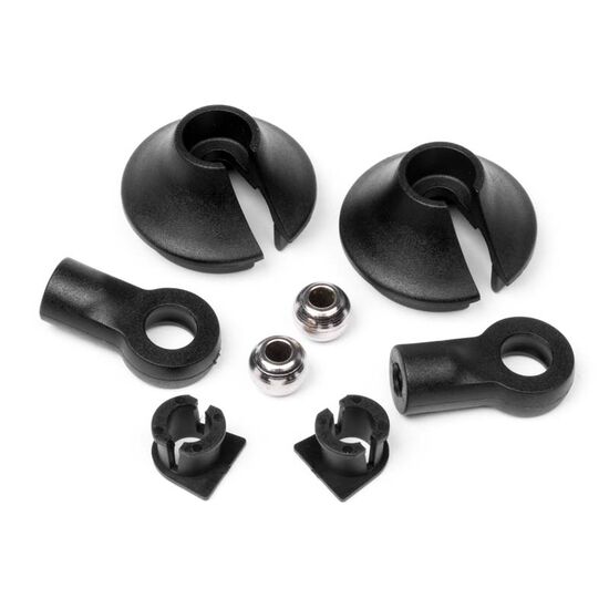 Shock end/shock spring retainer set