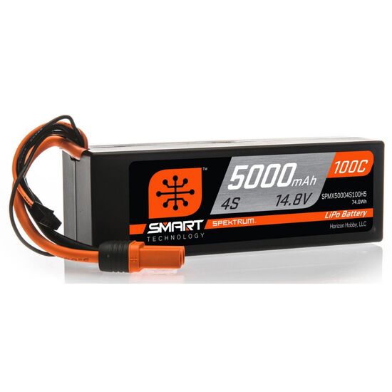 SPMX50004S100H5 5000mAh 4S 14.8V 100C Smart LiPo Hardcase IC5