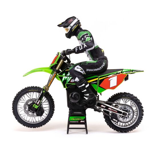 LEMLOS06002-1/4 Promoto-MX Motorcycle RTR with Battery and Charger, Pro Circuit