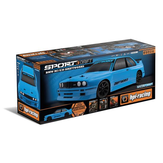 RS4 Sport 3 Drift BMW M3 E30 DriftWorks RTR (prête à rouler avec radio, batterie et chargeur), 4 image