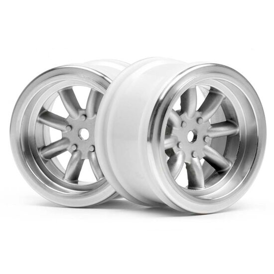 FELGEN VINTAGE 8 SPOKE 31mm - MAT CHROME - 6mm OFFSET