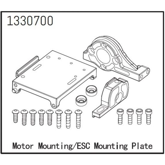 Motorhalter/ESC Montageplatte - BronX