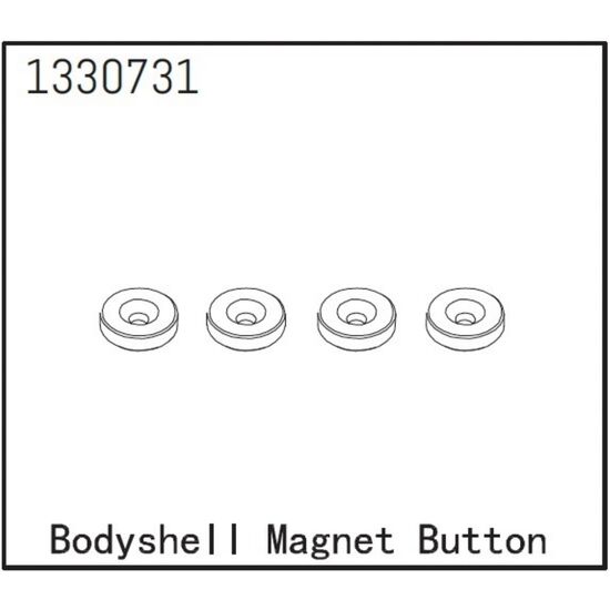 Bodyshell Magnet Button (4) - BronX