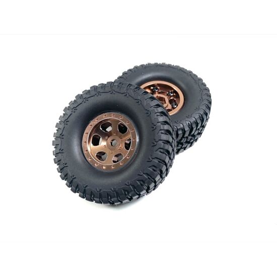 Roues 1.2 Aluminium Beadlock coffee 1:18 / 1:24 Crawler (2)