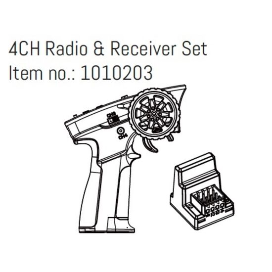 4CH Radio & Receiver Set - GOAT